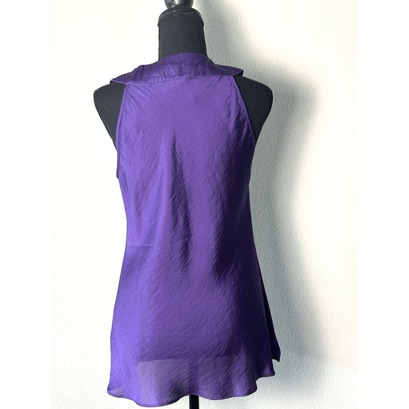 Women's Willi Smith Purple Sleeveless Top Blouse Size M - Picture 15 of 16